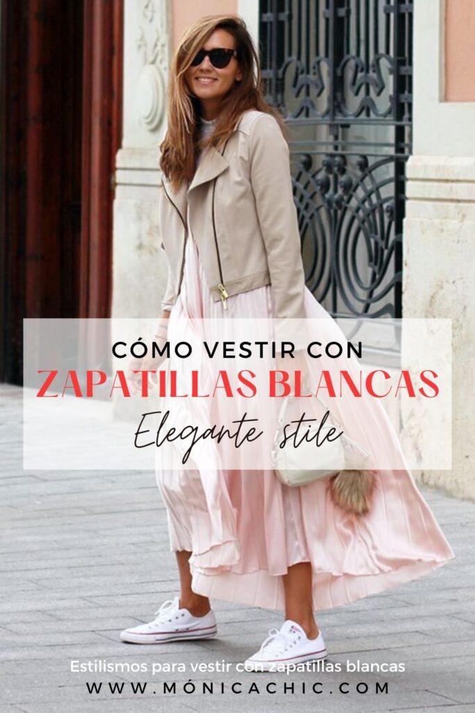 Cómo vestir con zapatillas blancas
