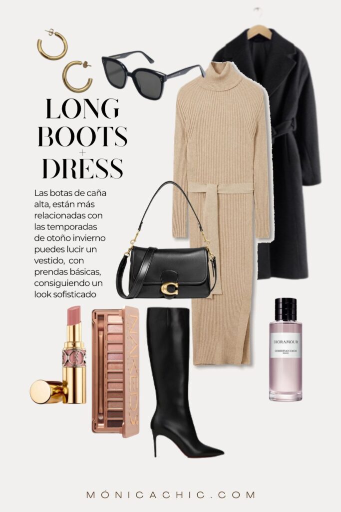 ¿Cómo vestir con botas largas? descubre 5 claves de elegancia glamour 14 Botas de caña alta