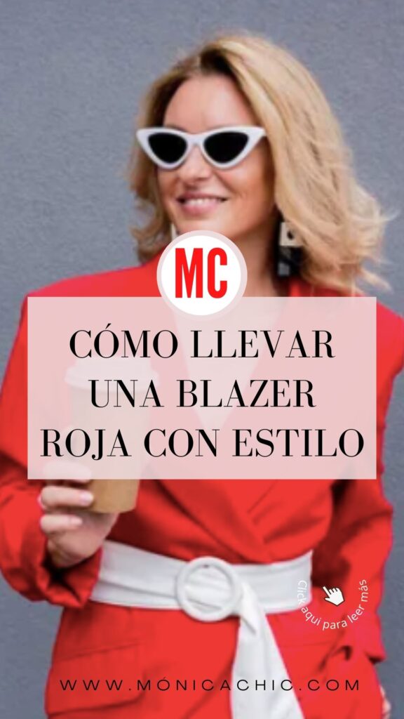 Cómo vestir con una blazer en rojo