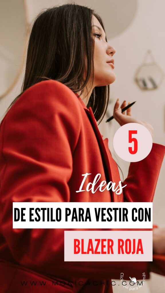 Looks con blazer en rojo