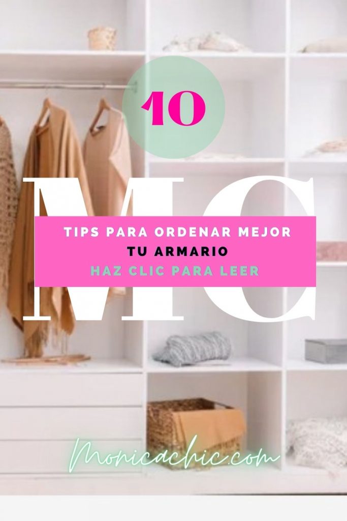 tips para ordenar mejor tu armario