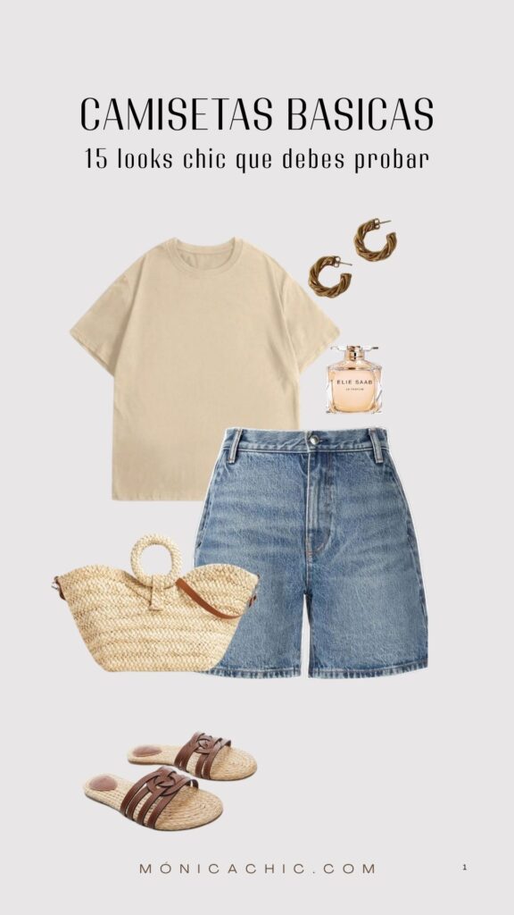 Cómo combinar camisetas básicas y lograr 15 looks con 3 prendas 10 Como combinar camisetas básicas